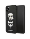 Etui Karl Lagerfeld KLHCN65SAKICKCBK Apple iPhone 11 Pro Max černý/black hardcase Saffiano Ikonik Karl&Choupette Head