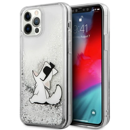 Kup Etui Karl Lagerfeld KLHCP12MGCFS Apple iPhone 12/12 Pro stříbrný/silver hardcase Liquid Glitter Choupette Fun - KLD1222 - {ean13} - Sklep Home Screen