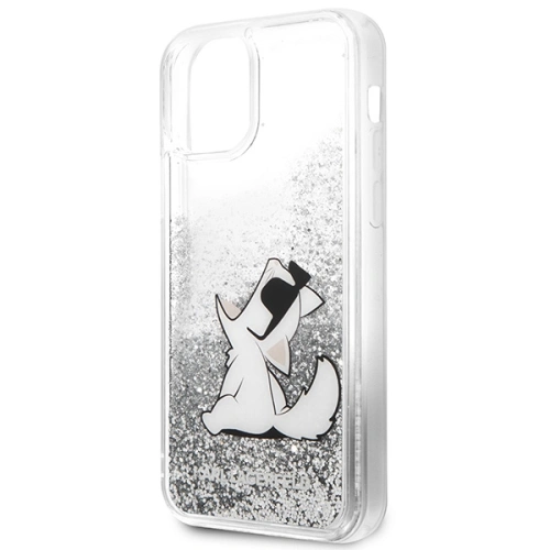 Kup Etui Karl Lagerfeld KLHCP12MGCFS Apple iPhone 12/12 Pro argintiu/silver hardcase Liquid Glitter Choupette Fun - KLD1222 - {ean13} - Sklep Home Screen