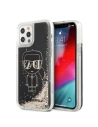 Etui Karl Lagerfeld KLHCP12MLGGKBK Apple iPhone 12/12 Pro fekete/black hardcase Liquid Glitter Gatsby