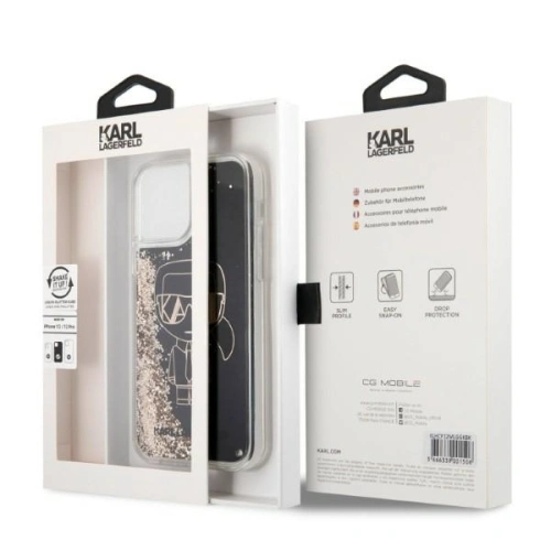 Kup Etui Karl Lagerfeld KLHCP12MLGGKBK Apple iPhone 12/12 Pro černý/black hardcase Liquid Glitter Gatsby - KLD1223 - {ean13} - Sklep Home Screen