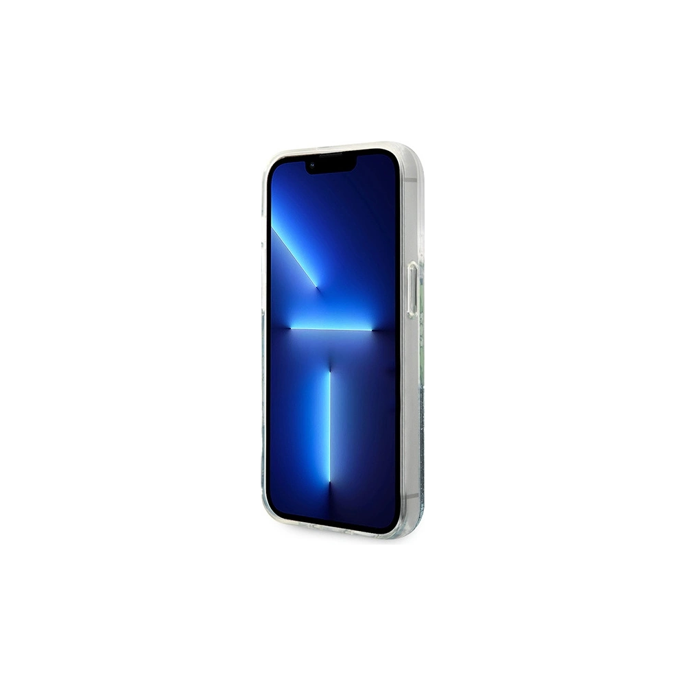 Etui Guess GUHCP14XLFLSN Apple iPhone 14 Pro Max zielony/green hardcase Flower Liquid Glitter