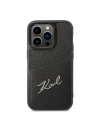 Etui Karl Lagerfeld KLHCP14LCSSK Apple iPhone 14 Pro hardcase czarny/black Signature Logo Cardslot
