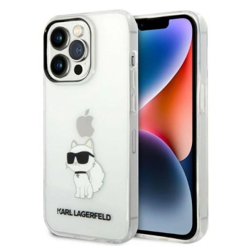 Etui Karl Lagerfeld KLHCP14LHNCHTCT Apple iPhone 14 Pro átlátszó kemény tok IML NFT Choupette