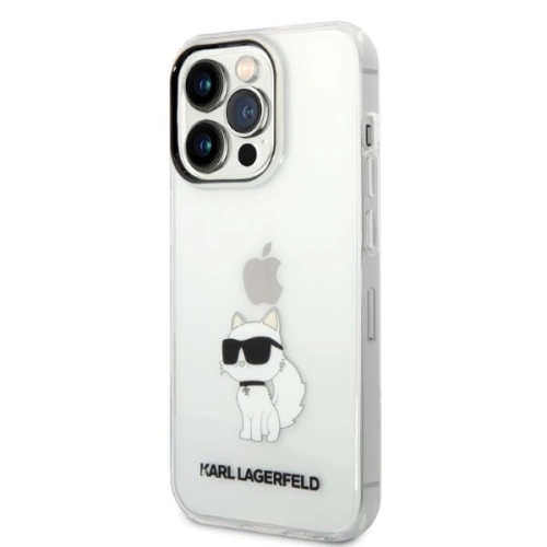 Etui Karl Lagerfeld KLHCP14LHNCHTCT Apple iPhone 14 Pro carcasă transparentă hardcase IML NFT Choupette