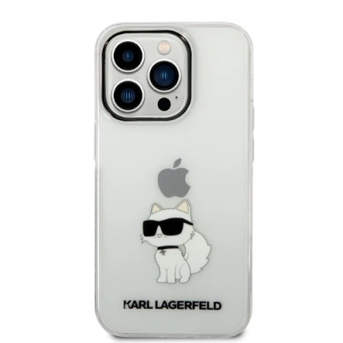 Etui Karl Lagerfeld KLHCP14LHNCHTCT Apple iPhone 14 Pro transparent hardcase IML NFT Choupette