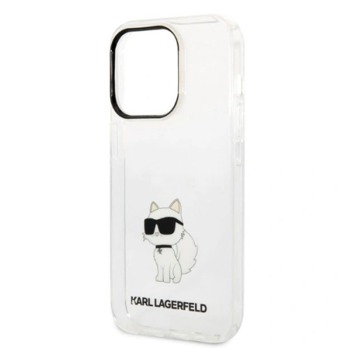 Etui Karl Lagerfeld KLHCP14LHNCHTCT Apple iPhone 14 Pro transparent hardcase IML NFT Choupette