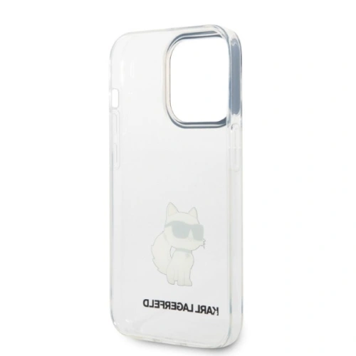 Etui Karl Lagerfeld KLHCP14LHNCHTCT Apple iPhone 14 Pro carcasă transparentă hardcase IML NFT Choupette