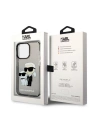 Etui Karl Lagerfeld KLHCP14LHNKCTGK Apple iPhone 14 Pro czarny/black hardcase IML GLIT NFT Karl&Choupette