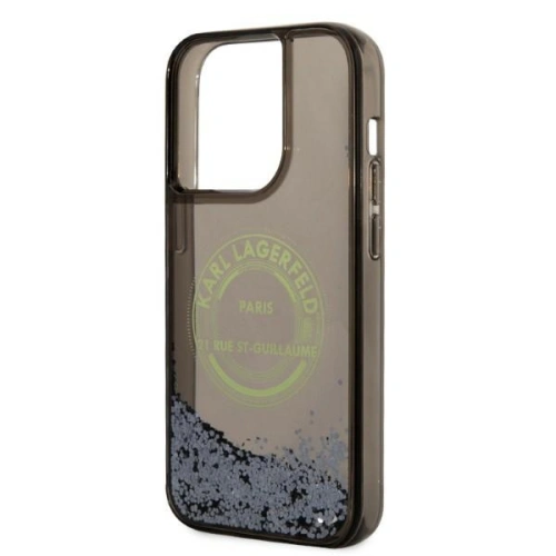 Etui Karl Lagerfeld KLHCP14LLCRSGRK Apple iPhone 14 Pro czarny/black hardcase Liquid Glitter RSG