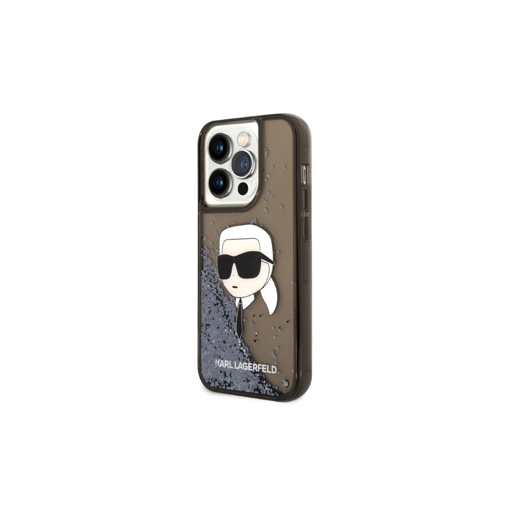 Etui Karl Lagerfeld KLHCP14LLNKHCK Apple iPhone 14 Pro czarny/black hardcase Glitter NFT Karl Head