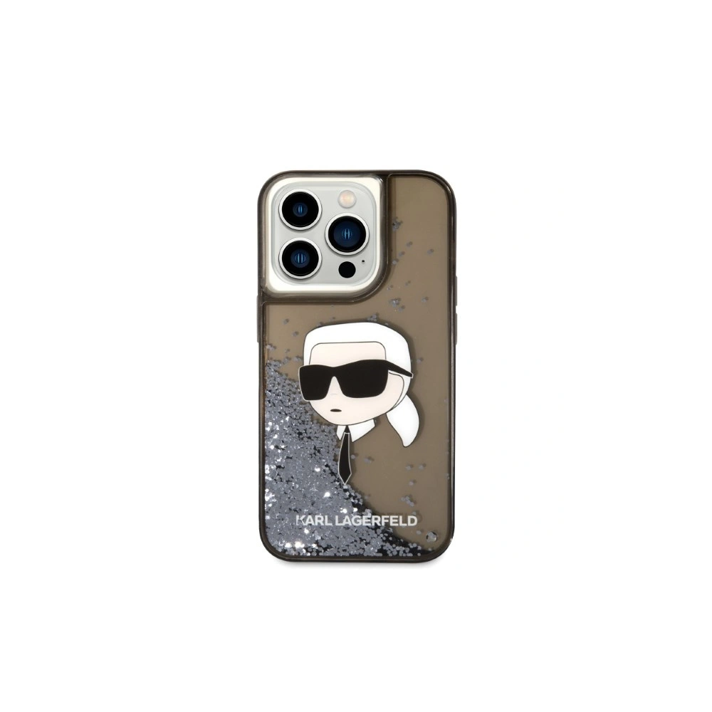 Etui Karl Lagerfeld KLHCP14LLNKHCK Apple iPhone 14 Pro czarny/black hardcase Glitter NFT Karl Head