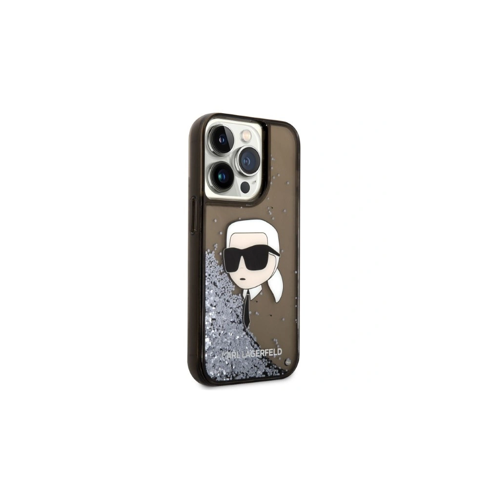 Etui Karl Lagerfeld KLHCP14LLNKHCK Apple iPhone 14 Pro czarny/black hardcase Glitter NFT Karl Head