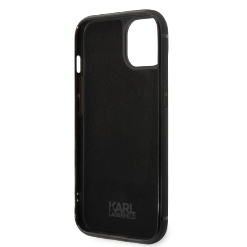 Kup Case Karl Lagerfeld KLHCP14MCSSK Apple iPhone 14 Plus / 15 Plus Hardcase schwarz/black Signature Logo Kartensteckplatz - KLD1233 - {ean13} - Sklep Home Screen