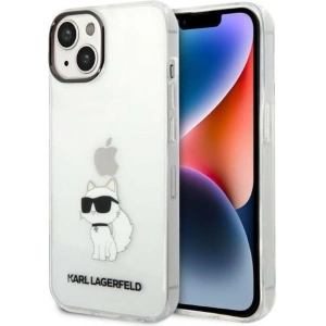 Etui Karl Lagerfeld KLHCP14MHNCHTCT Apple iPhone 14 Plus / 15 Plus transparent hardcase IML NFT Choupette