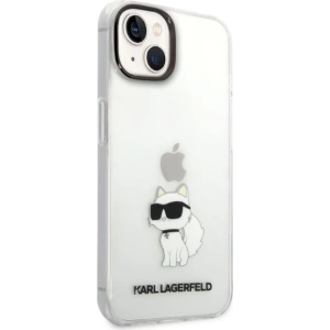 Etui Karl Lagerfeld KLHCP14MHNCHTCT Apple iPhone 14 Plus / 15 Plus transparent hardcase IML NFT Choupette
