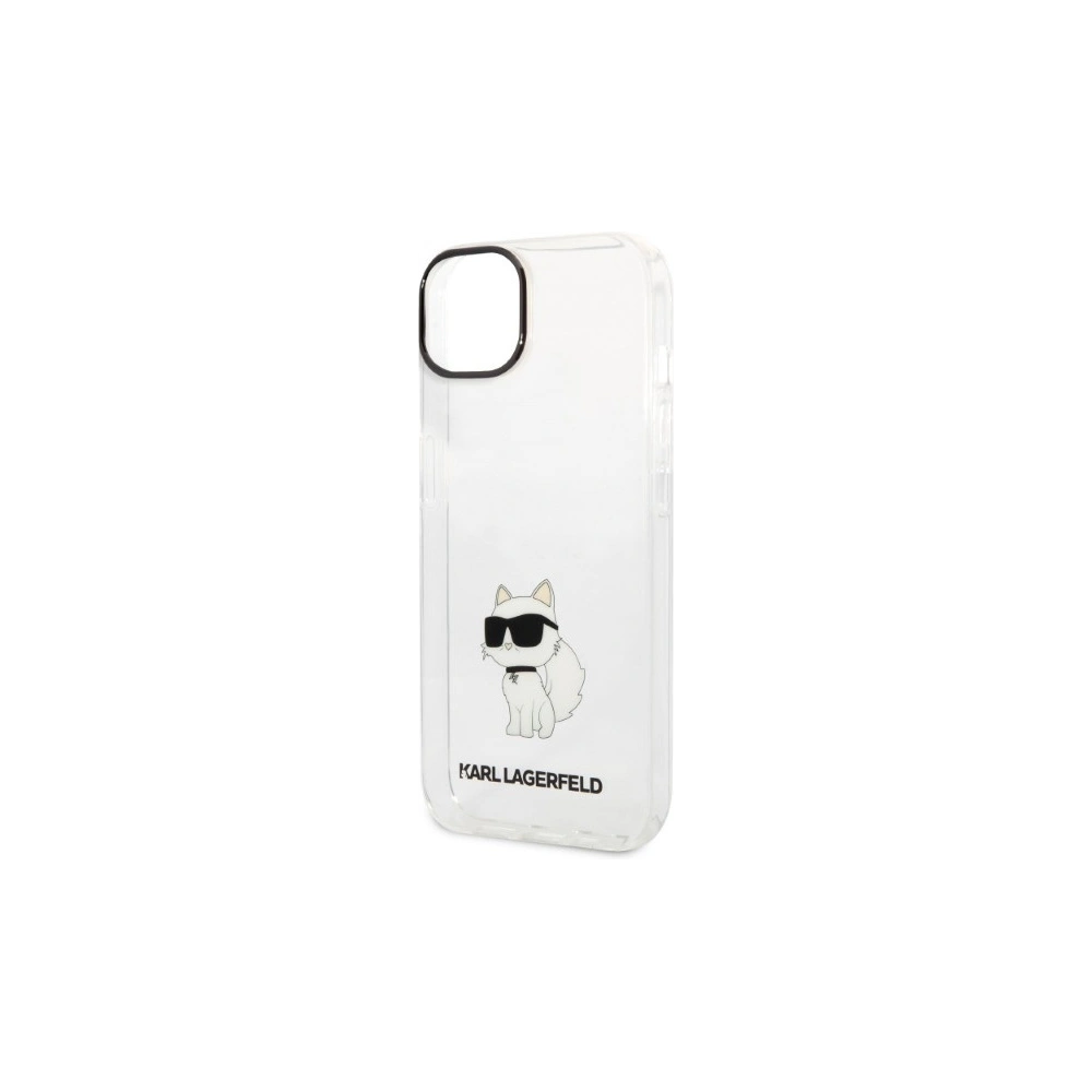 Etui Karl Lagerfeld KLHCP14MHNCHTCT Apple iPhone 14 Plus / 15 Plus transparent hardcase IML NFT Choupette