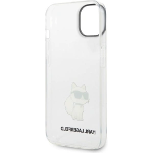 Etui Karl Lagerfeld KLHCP14MHNCHTCT Apple iPhone 14 Plus / 15 Plus transparent hardcase IML NFT Choupette