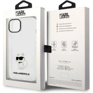 Etui Karl Lagerfeld KLHCP14MHNCHTCT Apple iPhone 14 Plus / 15 Plus transparent hardcase IML NFT Choupette