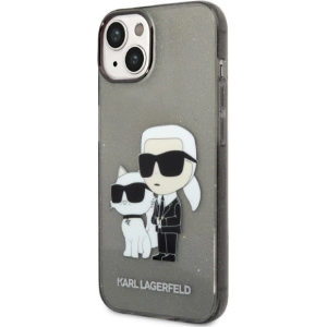 Etui Karl Lagerfeld KLHCP14MHNKCTGK Apple iPhone 14 Plus / 15 Plus czarny/black hardcase IML GLIT NFT Karl&Choupette