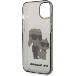 Etui Karl Lagerfeld KLHCP14MHNKCTGK Apple iPhone 14 Plus / 15 Plus czarny/black hardcase IML GLIT NFT Karl&Choupette
