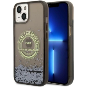 Etui Karl Lagerfeld KLHCP14MLCRSGRK Apple iPhone 14 Plus / 15 Plus czarny/black hardcase Liquid Glitter RSG