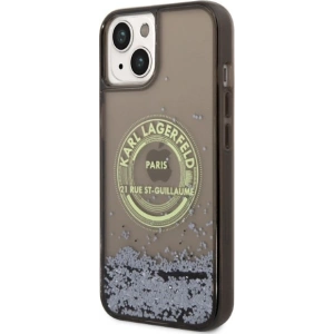 Etui Karl Lagerfeld KLHCP14MLCRSGRK Apple iPhone 14 Plus / 15 Plus czarny/black hardcase Liquid Glitter RSG