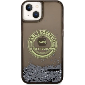 Etui Karl Lagerfeld KLHCP14MLCRSGRK Apple iPhone 14 Plus / 15 Plus czarny/black hardcase Liquid Glitter RSG