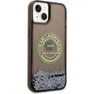 Etui Karl Lagerfeld KLHCP14MLCRSGRK Apple iPhone 14 Plus / 15 Plus czarny/black hardcase Liquid Glitter RSG