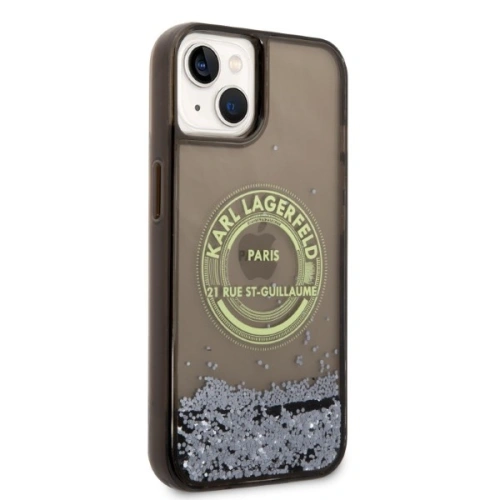 Kup Case Karl Lagerfeld KLHCP14MLCRSGRK Apple iPhone 14 Plus / 15 Plus schwarz/black hardcase Liquid Glitter RSG - KLD1238 - {ean13} - Sklep Home Screen