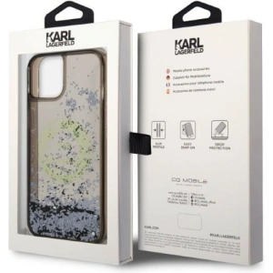 Etui Karl Lagerfeld KLHCP14MLCRSGRK Apple iPhone 14 Plus / 15 Plus czarny/black hardcase Liquid Glitter RSG