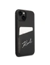 Kup Etui Karl Lagerfeld KLHCP14SCSSK Apple iPhone 14 hardcase czarny/black Signature Logo Cardslot - KLD1239 - {ean13} - Sklep Home Screen