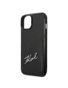 Kup Etui Karl Lagerfeld KLHCP14SCSSK Apple iPhone 14 hardcase czarny/black Signature Logo Cardslot - KLD1239 - {ean13} - Sklep Home Screen