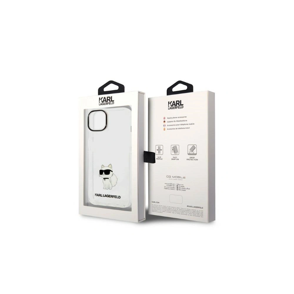 Etui Karl Lagerfeld KLHCP14SHNCHTCT Apple iPhone 14 transparent hardcase IML NFT Choupette
