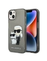 Case Karl Lagerfeld KLHCP14SHNKCTGK Apple iPhone 14 schwarz/black Hardcase IML GLIT NFT Karl&Choupette