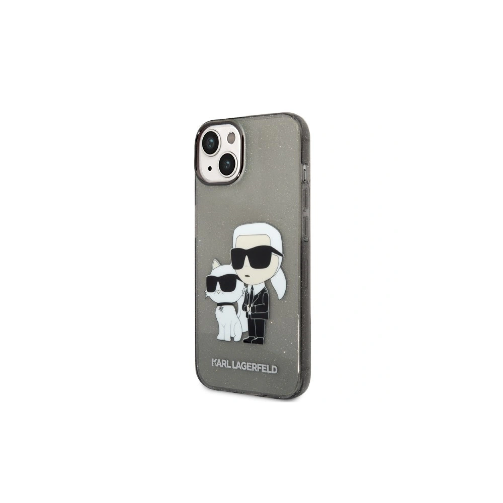 Etui Karl Lagerfeld KLHCP14SHNKCTGK Apple iPhone 14 czarny/black hardcase IML GLIT NFT Karl&Choupette