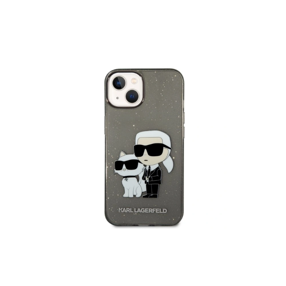 Etui Karl Lagerfeld KLHCP14SHNKCTGK Apple iPhone 14 czarny/black hardcase IML GLIT NFT Karl&Choupette