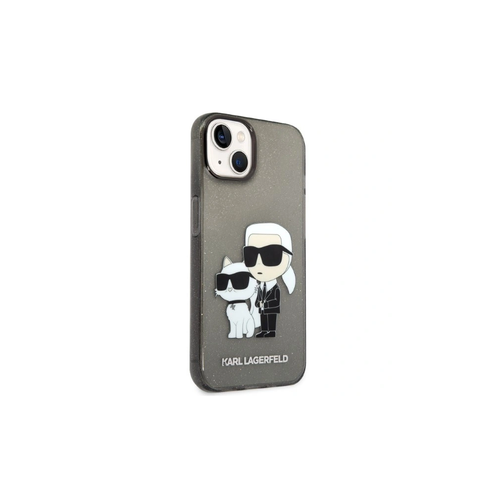 Etui Karl Lagerfeld KLHCP14SHNKCTGK Apple iPhone 14 czarny/black hardcase IML GLIT NFT Karl&Choupette