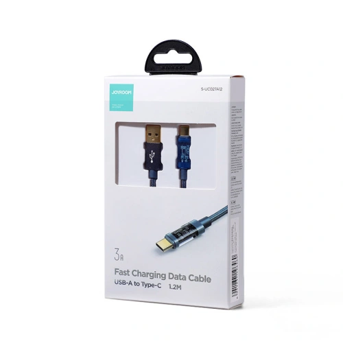 Kup Kabel Joyroom USB/USB-C 3A 1,2m modrý (S-UC027A12) - JYR467 - {ean13} - Sklep Home Screen