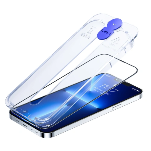 Kup Gehärtetes Glas Joyroom Knight Apple iPhone 14 Montageset transparent (JR-H09) - JYR476 - {ean13} - Sklep Home Screen