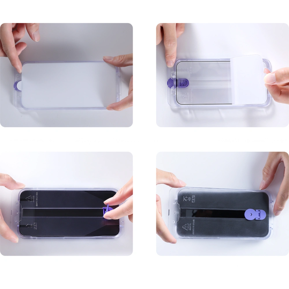 Szkło hartowane Joyroom Knight Apple iPhone 14 Plus / 15 Plus zestaw montażowy przezroczysty (JR-H11)