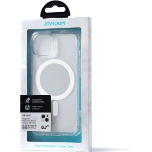 Etui Joyroom Magnetic Defender MagSafe Apple iPhone 14 Plus / 15 Plus przezroczysty
