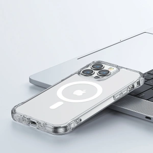 Etui Joyroom Magnetic Defender MagSafe Apple iPhone 14 Plus / 15 Plus przezroczysty