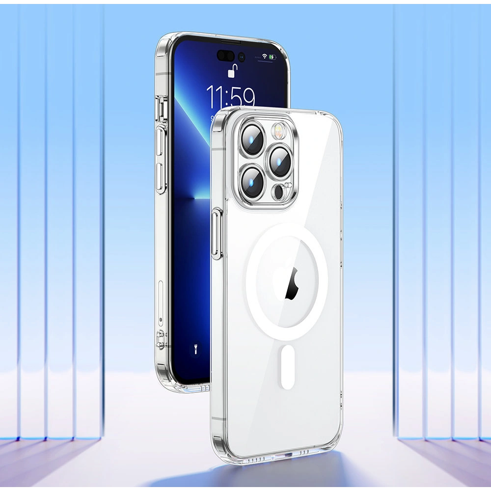 Etui Joyroom 14D Magnetic Case MagSafe Apple iPhone 14 Plus / 15 Plus przezroczysty (JR-14D7)