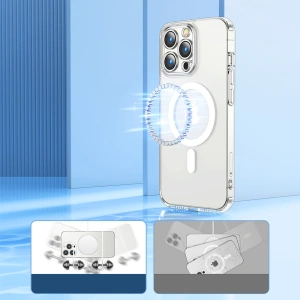 Etui Joyroom 14D Magnetic Case MagSafe Apple iPhone 14 Plus / 15 Plus przezroczysty (JR-14D7)
