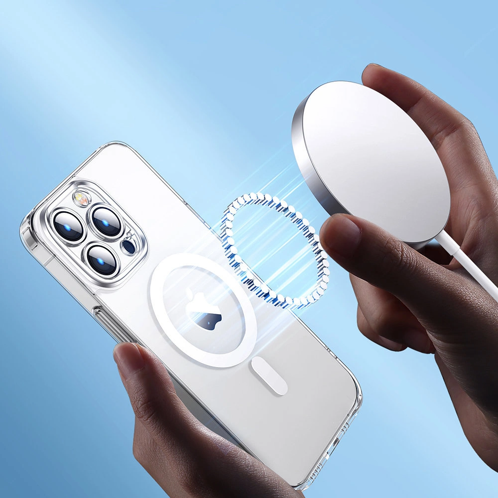 Etui Joyroom 14D Magnetic Case MagSafe Apple iPhone 14 Plus / 15 Plus przezroczysty (JR-14D7)