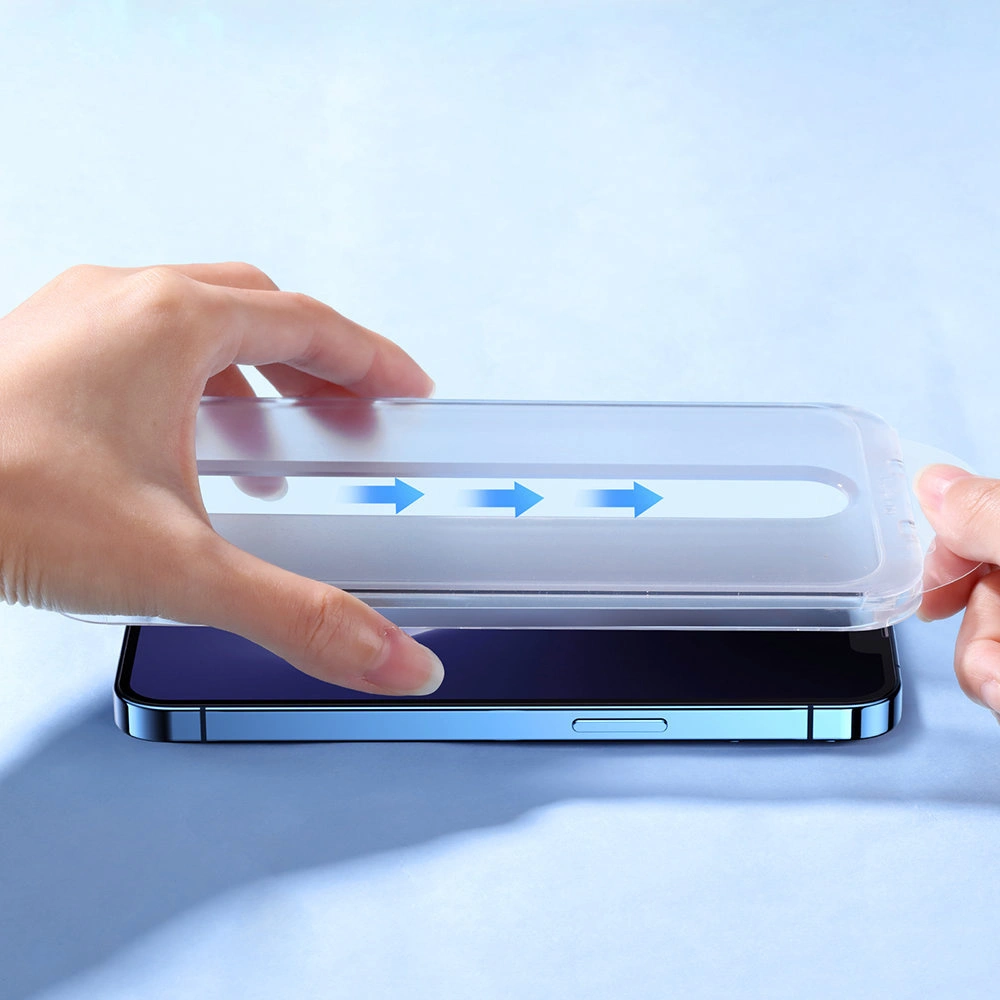 Szkło hartowane Joyroom Easy Fit Full Screen Apple iPhone 14 Plus / 15 Plus stelaż montażowy (JR-DH11)