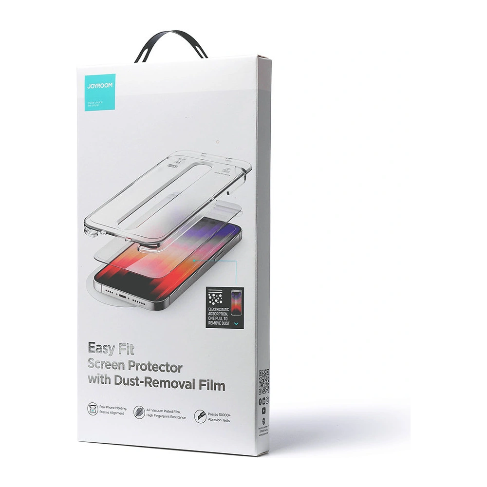 Szkło hartowane Joyroom Easy Fit Full Screen Apple iPhone 14 Plus / 15 Plus stelaż montażowy (JR-DH11)