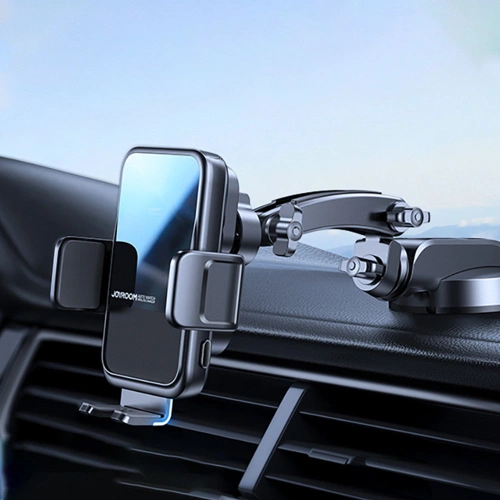 Kup Automatický automobilový držák s bezdrátovou nabíječkou Joyroom 15W Qi na sklo kokpitu černý (JR-ZS298 dash) - JYR522 - {ean13} - Sklep Home Screen