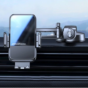 Kup Automatischer Auto-Halter mit kabelloser Ladestation Joyroom 15W Qi für Windschutzscheibe Armaturenbrett schwarz (JR-ZS298 dash) - JYR522 - {ean13} - Sklep Home Screen